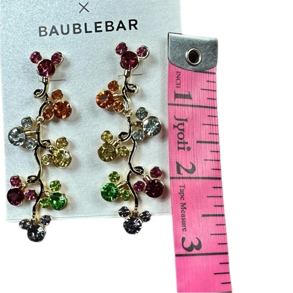 DISNEY x BAUBLEBAR: NWT Multi-Color Mickey Mouse Drop Earrings